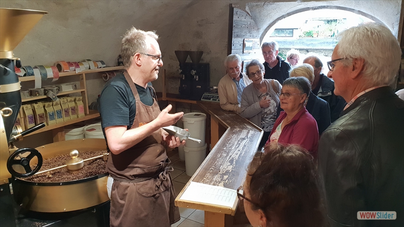 Visite de la brûlerie de Chanaz 